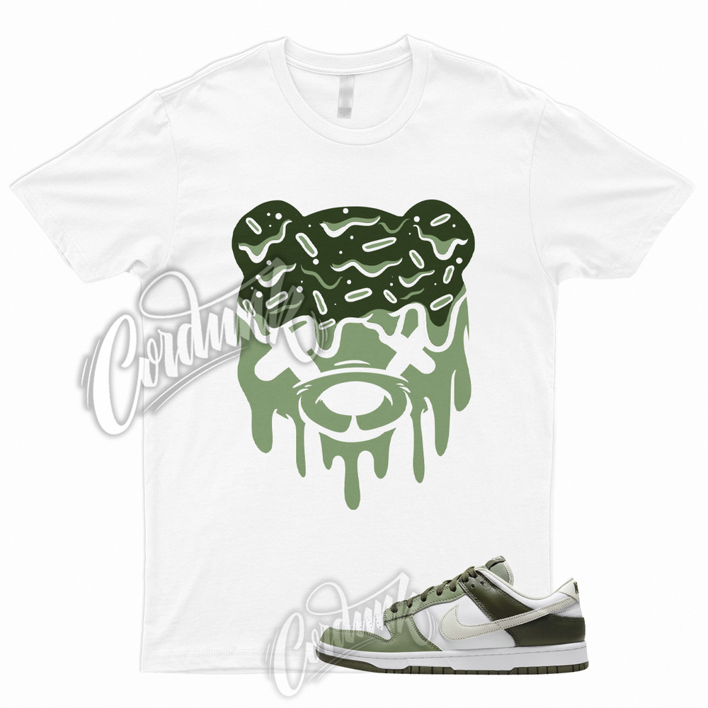 DRIPPY T Shirt to Match Dunk Low White Oil Green Cargo Khaki Light Bone Olive 1