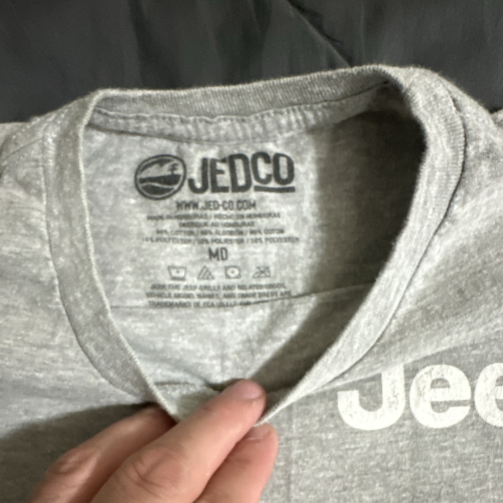 Jeep Men's Gray "An American Tradition" Graphic Logo T-Shirt Crew Neck Medium gallery