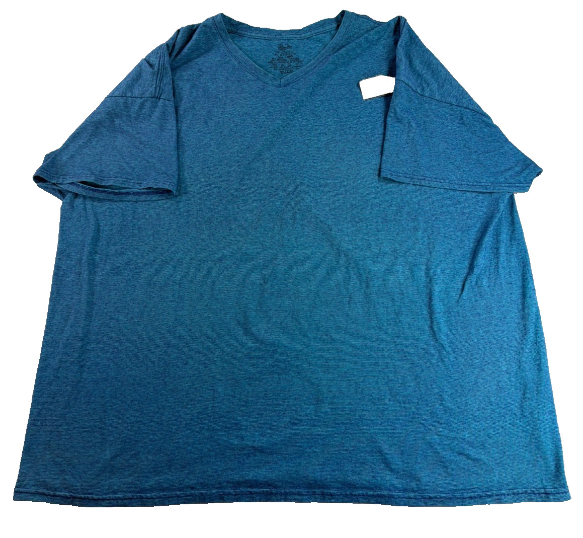 Fruit of the Loom Platinum V-Neck T-Shirt Mens 3XL Heather Blue 60/40 Cotton gallery