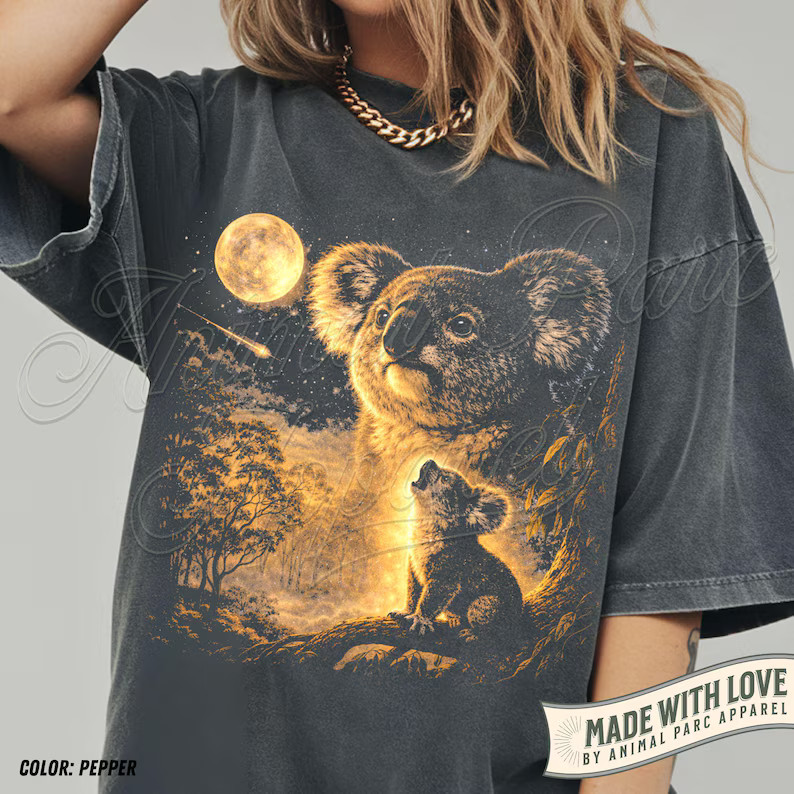 Koala Howling Moon Comfort Tee gallery