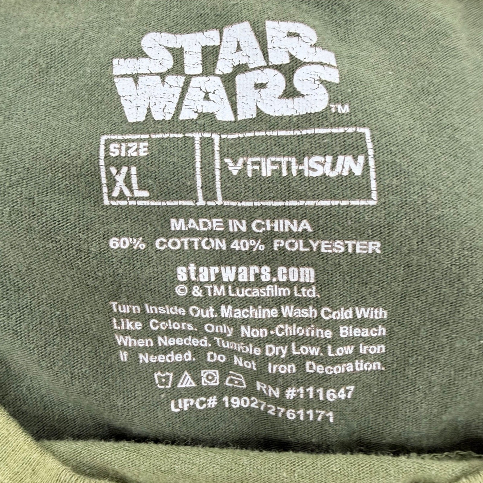 Star Wars Rogue One Fifth Sun Graphic Sci-Fi Tee Mens XL Green gallery