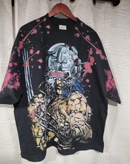 WOLVERINE WEAPON X ON A SHAKA HEAVYWEIGHT GARMET DYED T SHIRT “MODERN”