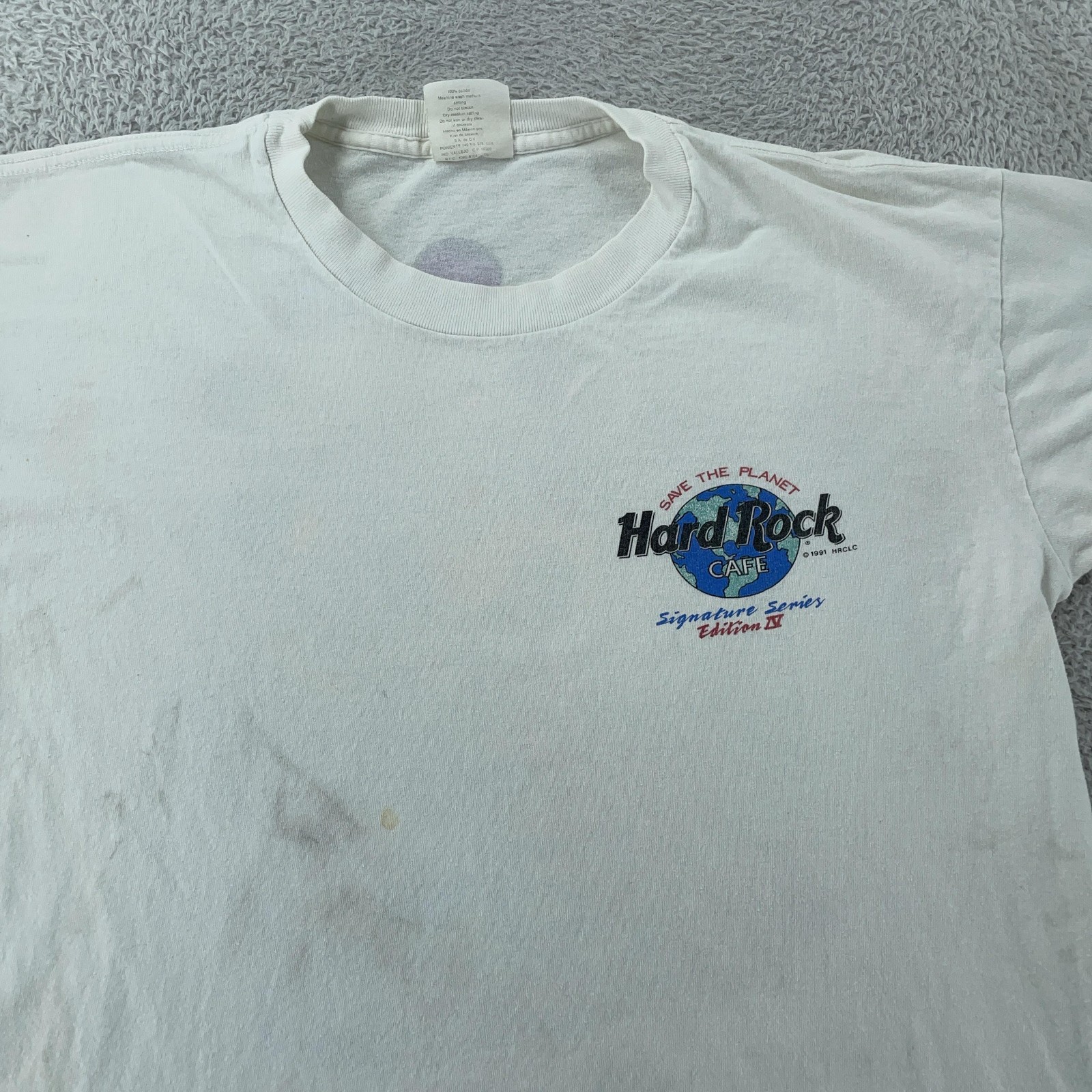 Vtg Hard Rock Cafe AIDS Awareness Shirt Large Signature Series IV Queen Innuendo gallery
