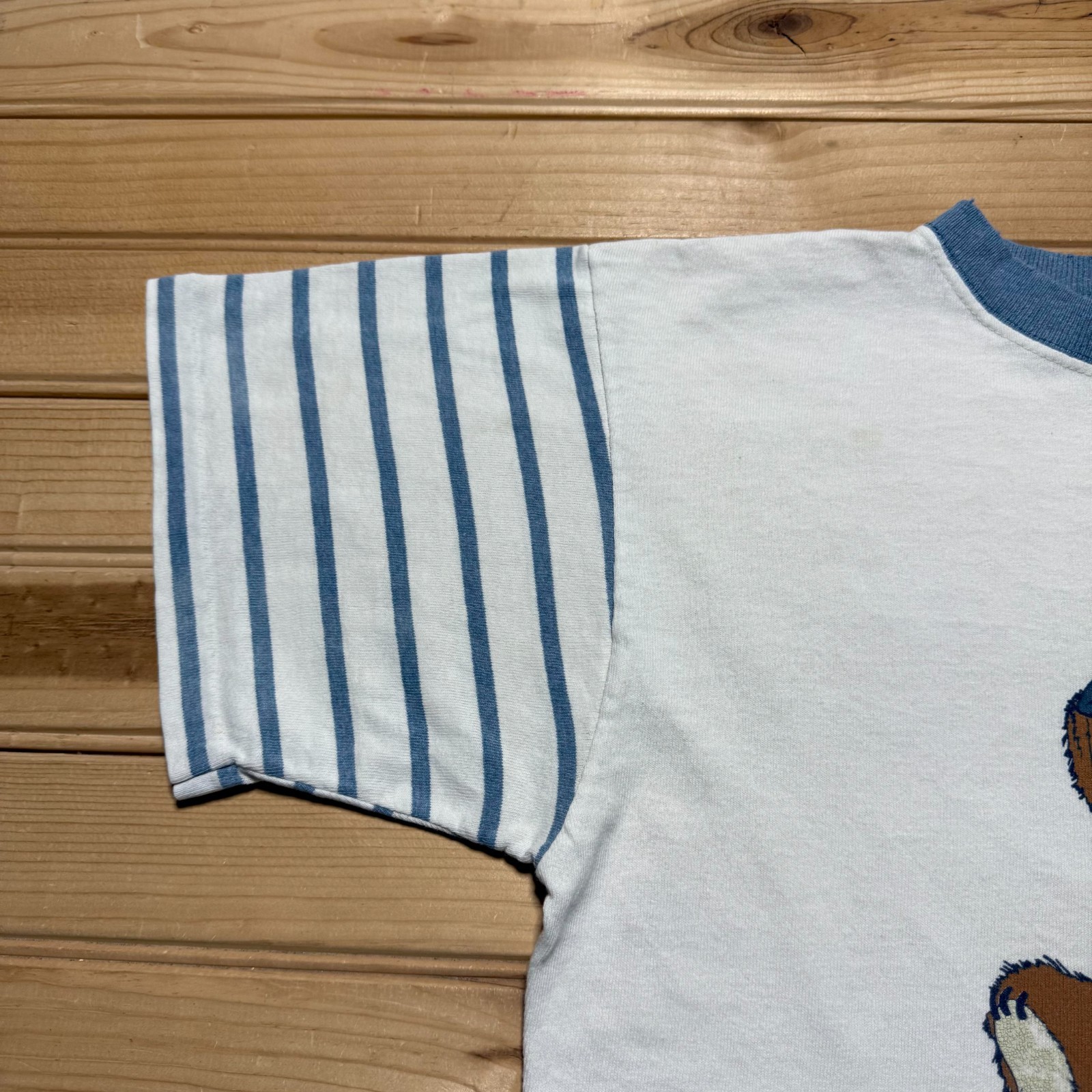 Vintage 90s Valleyfair Baseball Teddy Bear Sports Graphic T-Shirt USA One Size gallery