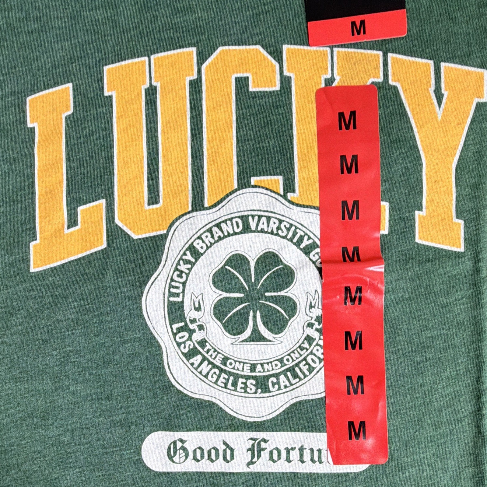 Lucky Brand Men’s Green Graphic Print Crew Neck Short Sleeve Cotton Knit M gallery