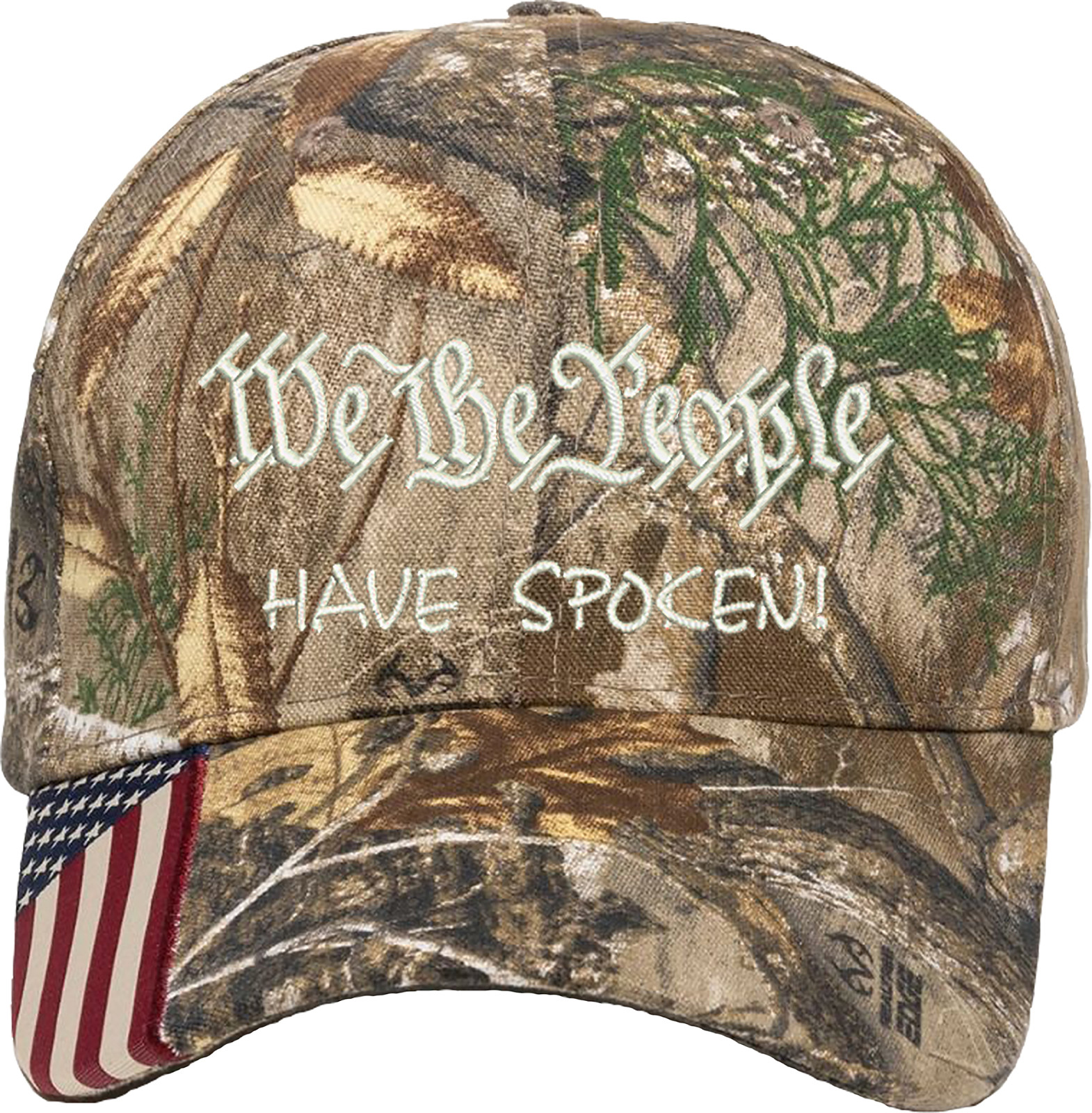 Trump We the people have spoken Embroidered Camo One Size Fit Most Hat gallery
