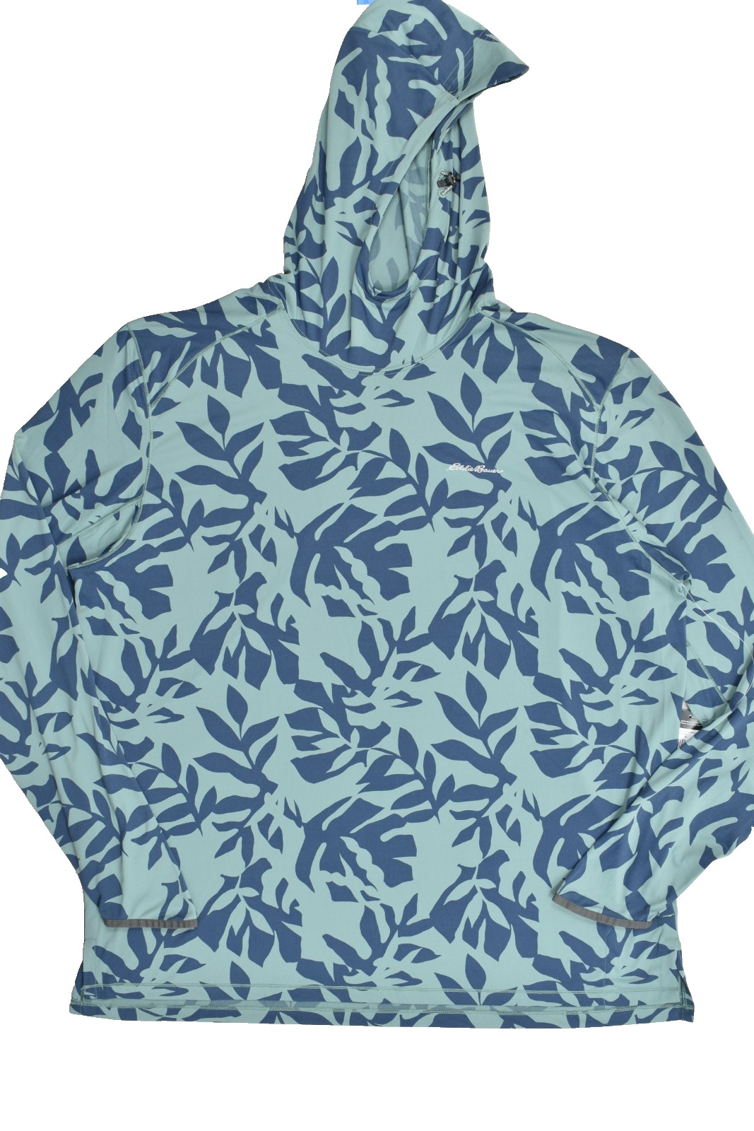 Eddie Bauer Men's XL Solarfoil Freeshade Print Pullover Hoodie Dark Seafoam NWT gallery