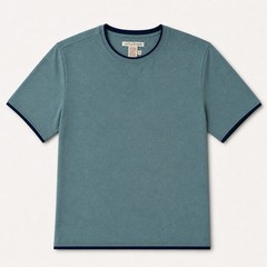 Carbon2Cobalt Men’s Tee Teal Short Sleeve Cotton Stretch Size M