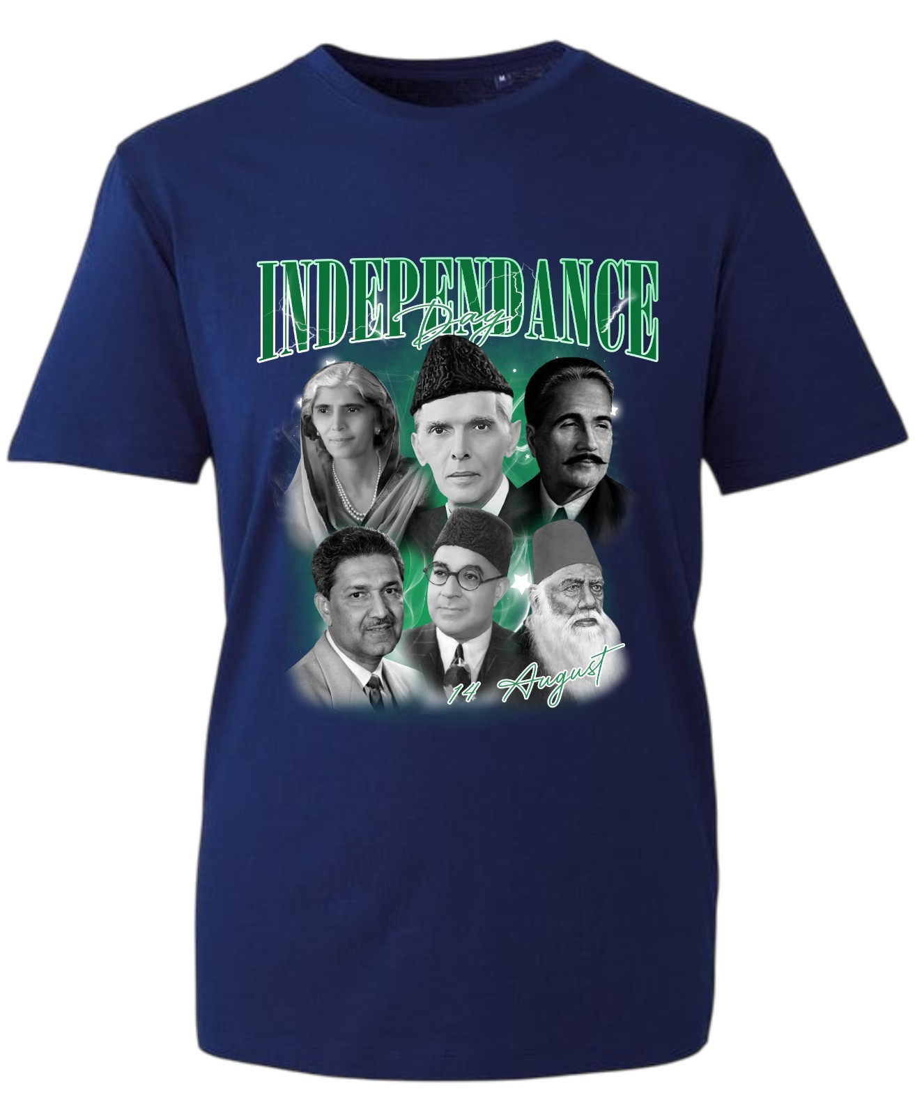 Founders of Pakistan Tshirt, Pakistan Day Tshirt,14 August Quaid e Azam Tee