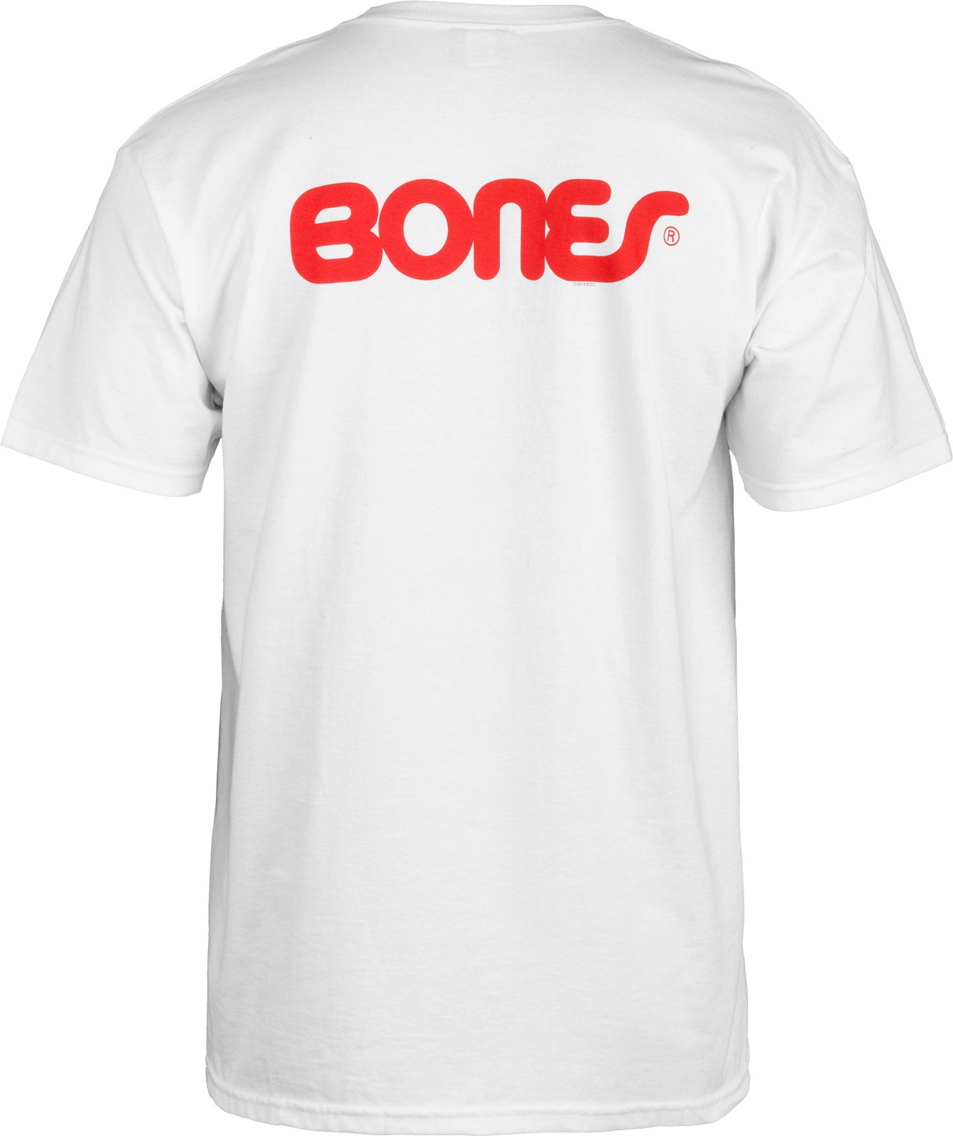 Powell Peralta BONES SWISS TEXT LOGO Skateboard T Shirt WHITE gallery