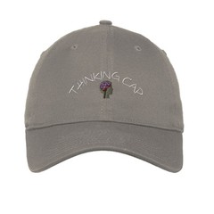Thinking Cap Style 2 Embroidered Soft Low Profile Hat