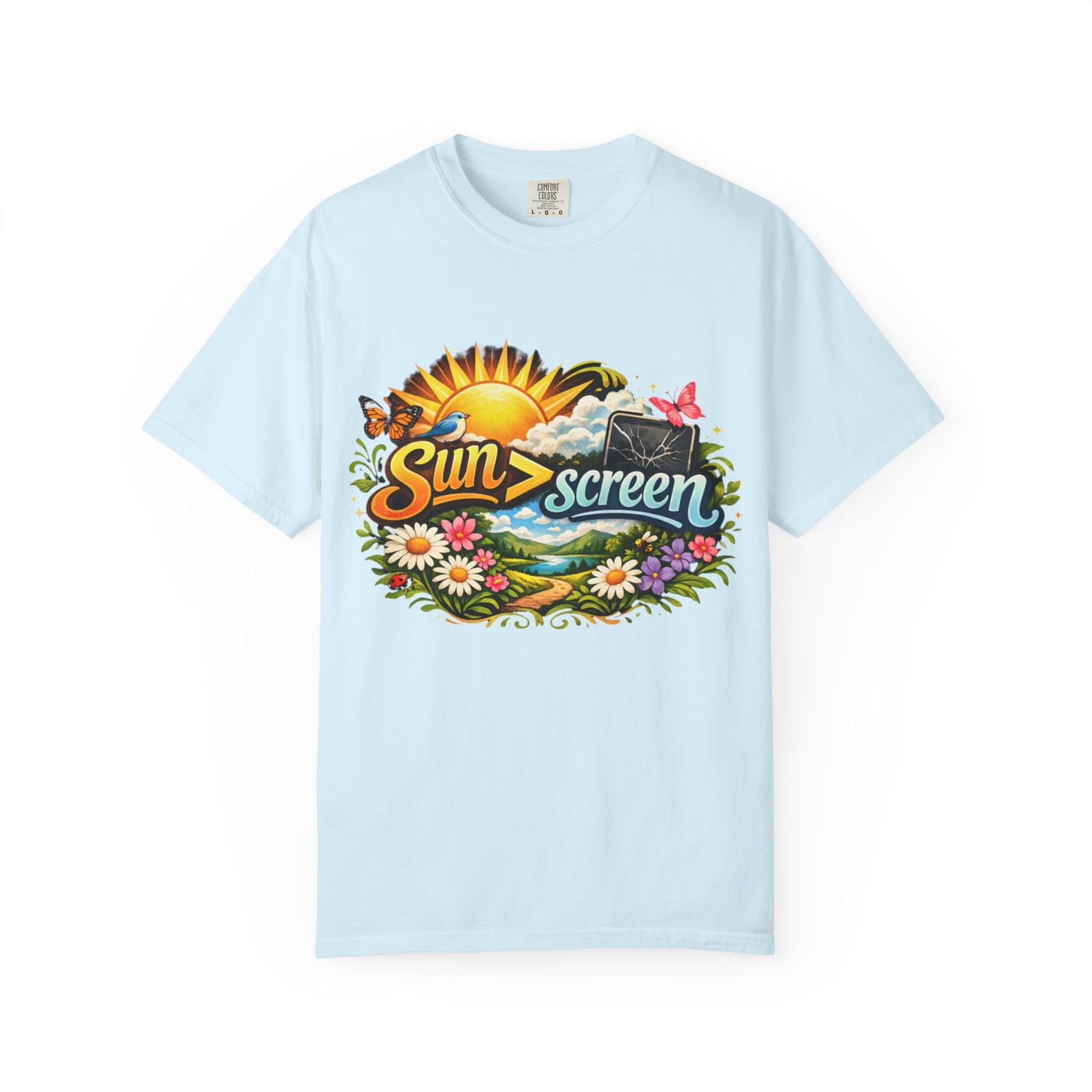 Sun Screen | Retro Nature Aesthetic Spring T-Shirt
