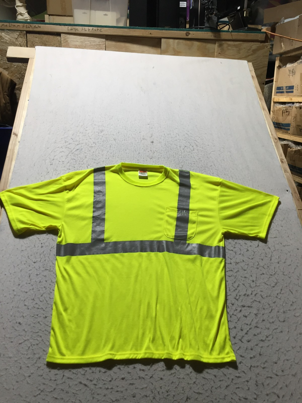 Corner Stone High Visibility T Shirt Mens 2XL Yellow Short Sleeve Crew Pocket gallery
