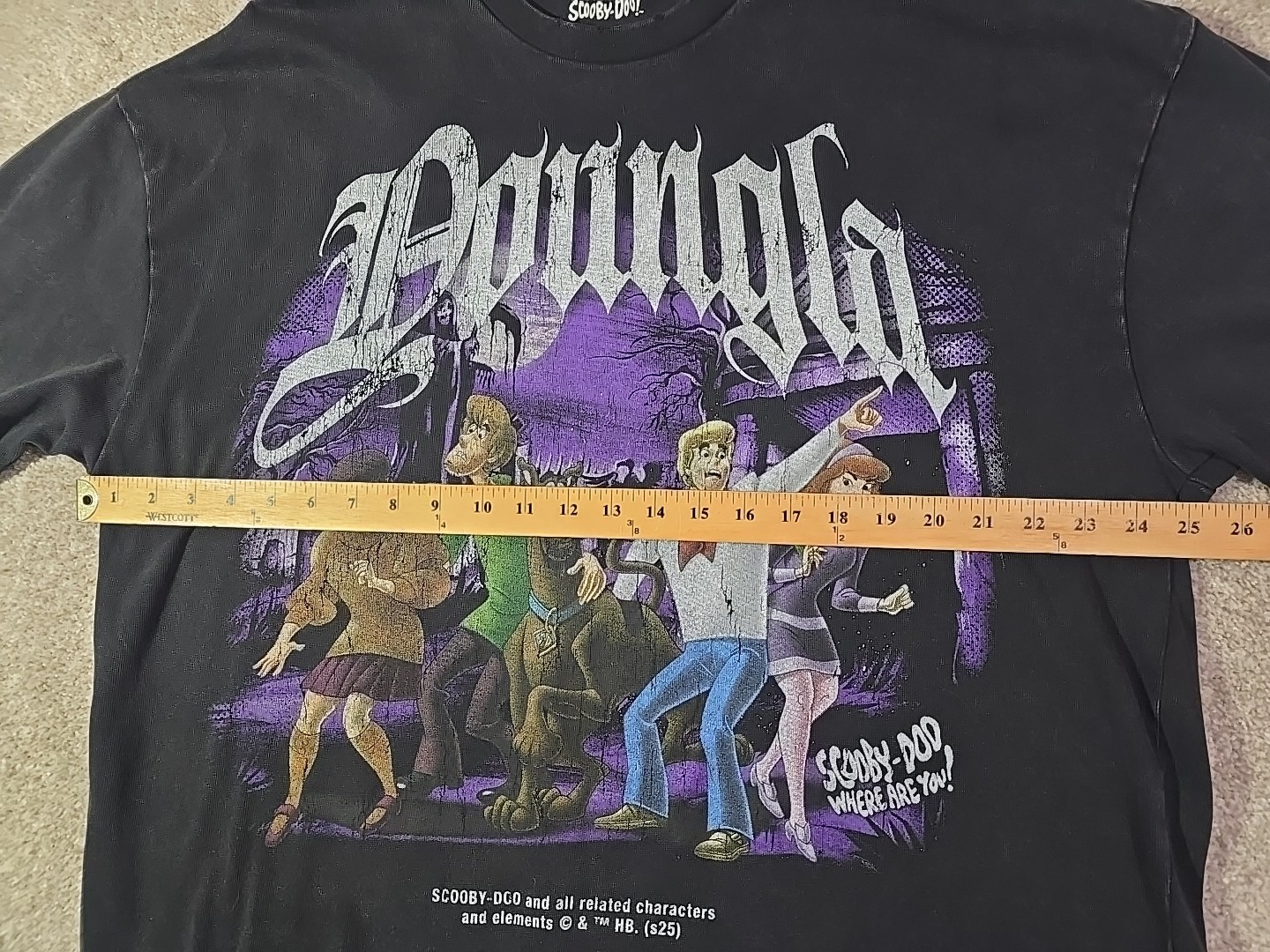 YoungLA Scooby-Doo Graphic Tee #4252 Distressed Oversized Goth Grunge Men's XL gallery