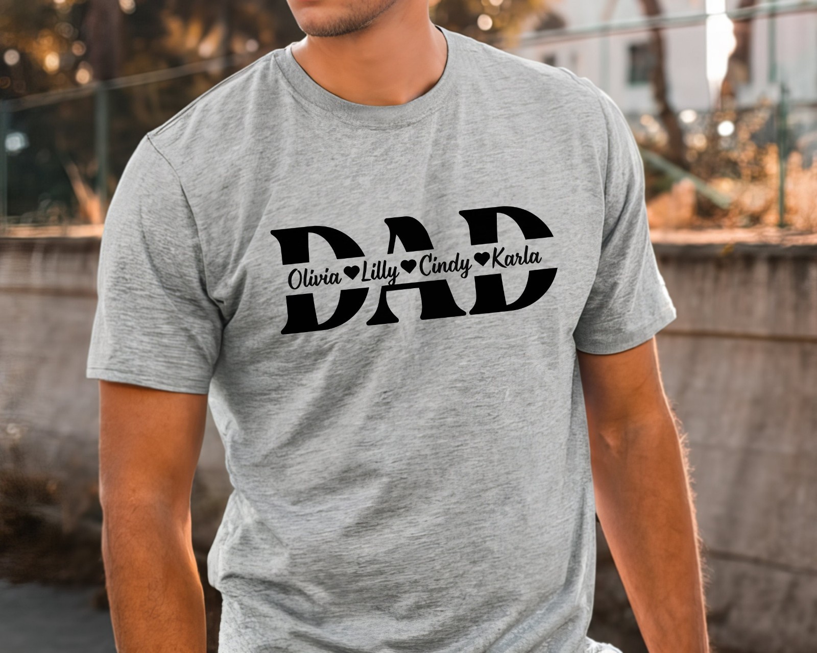 Custom Dad Shirt With Kids Names Personalized Father Day Shirt New Dad Gift gallery