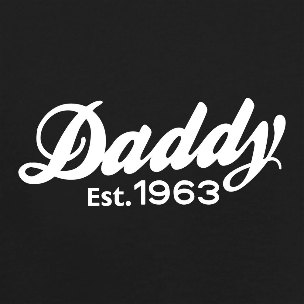 Daddy Est. 1963 - Mens Ringer - Fathers Day 60th 60 Dad Birthday Age gallery