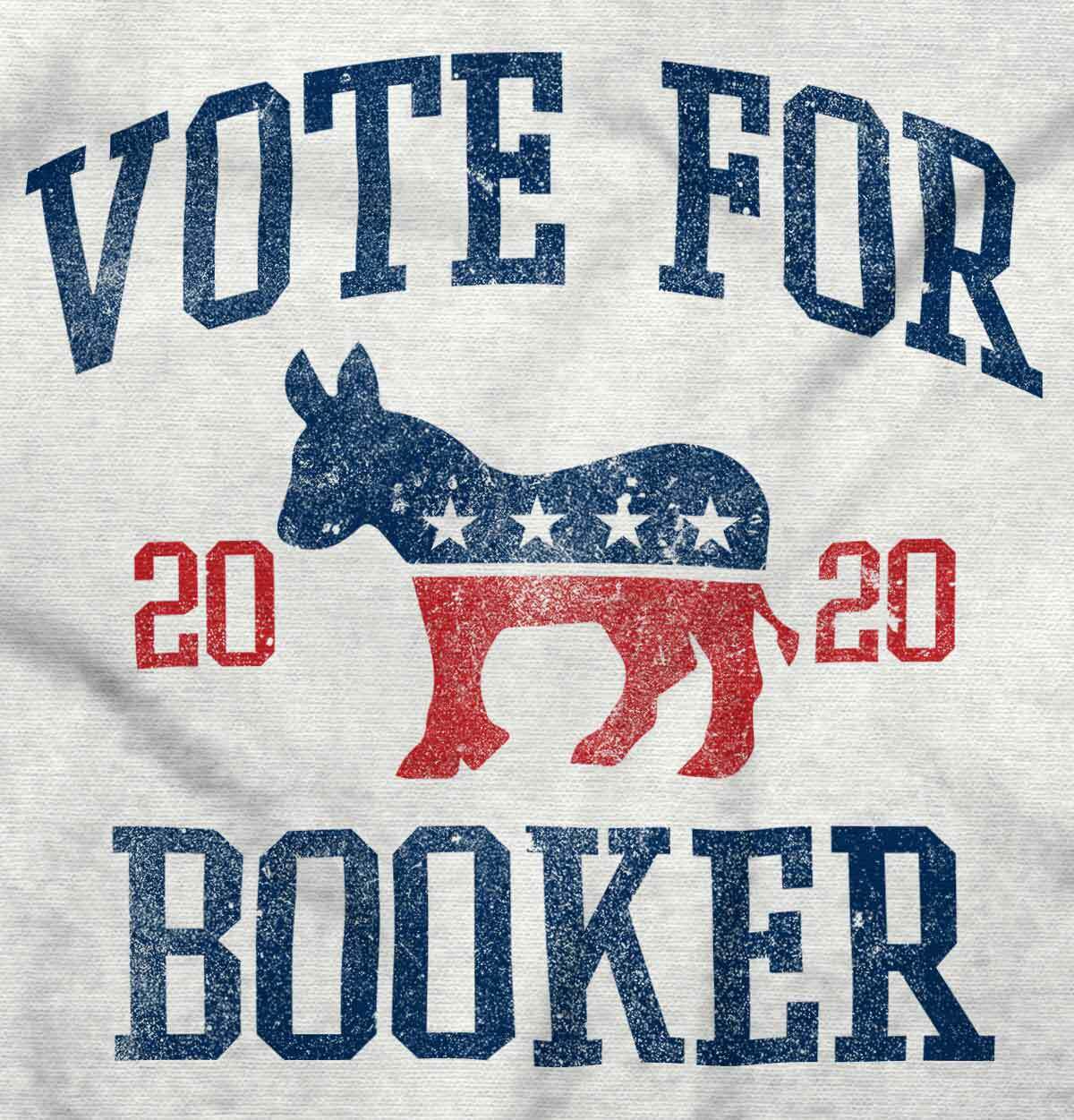 Vote Booker 2020 President Democrat Election Adult Short Sleeve Crewneck Tee gallery