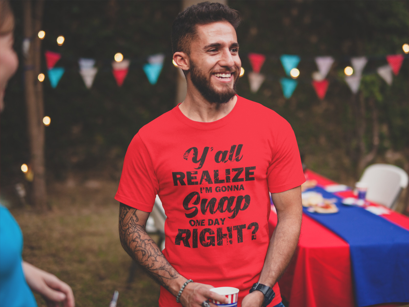 Funny I'm Gonna Snap One Day Gift T shirt Rude Humor Offensive Sarcastic T-Shirt gallery