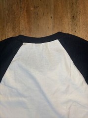 Gildan Medium 5700 Men’s Baseball T-Shirt 3/4 Sleeve Raglan Black/White NWT
