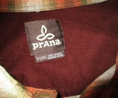PRANA Brown Durable Organic Cotton Long Sleeve Shirt Men’s Size XL