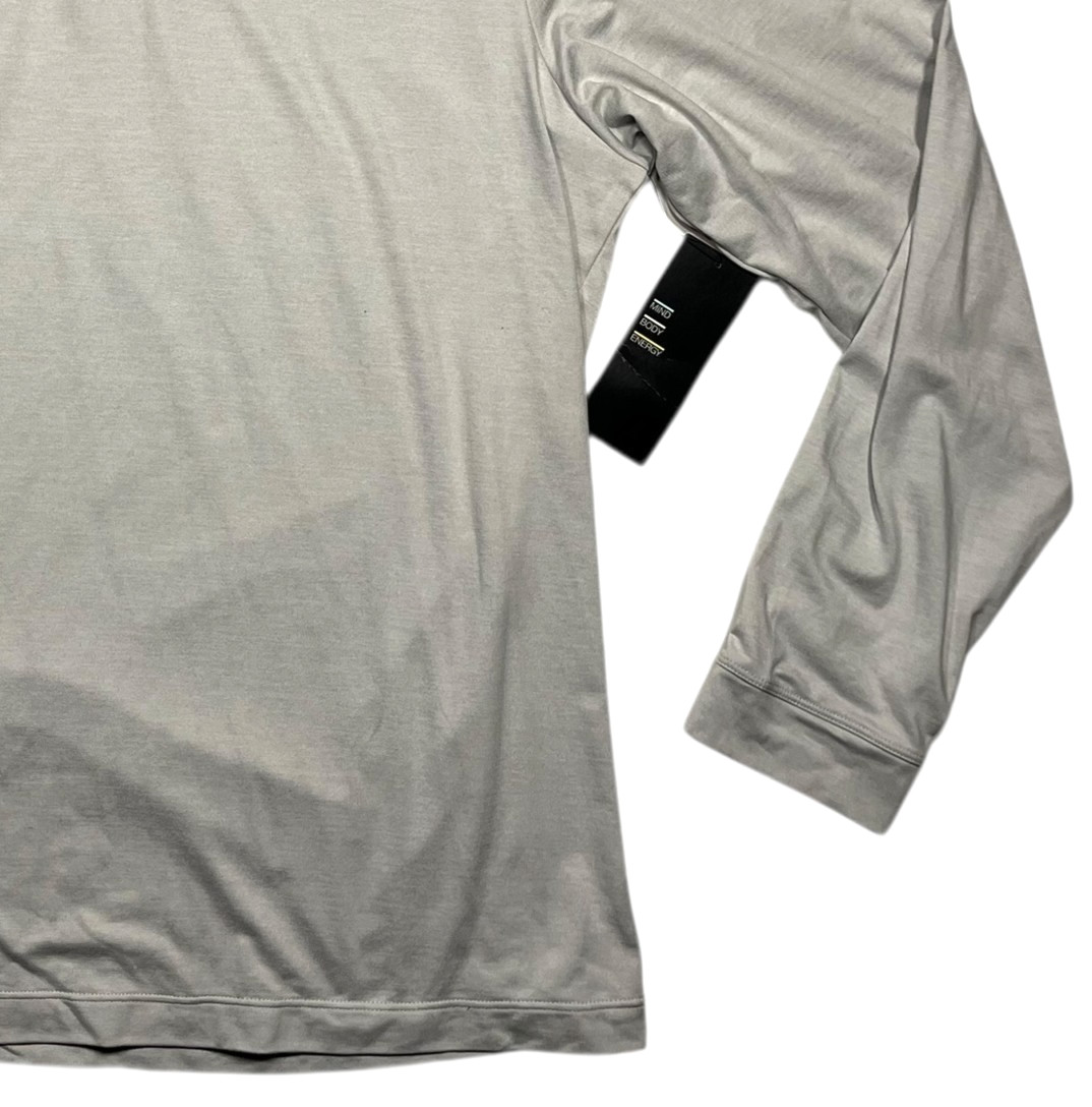 Z By ZELLA Gray Poly/Spandex LONG SLEEVE POLO SHIRT Athletic Gym Golf Men's L gallery