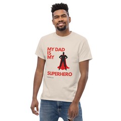 Men’s classic tee for dad superhero various colors
