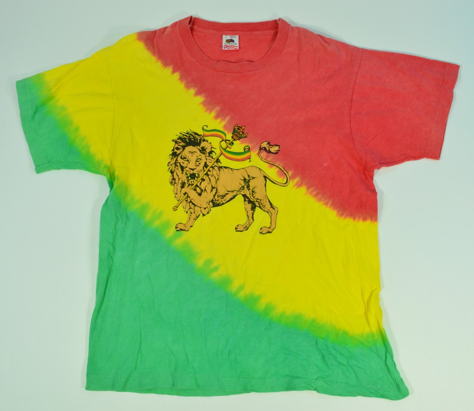 Vintage Rasta Rastafari Lion of Judah Ethiopia 90's Single Stitch Reggae Shirt gallery