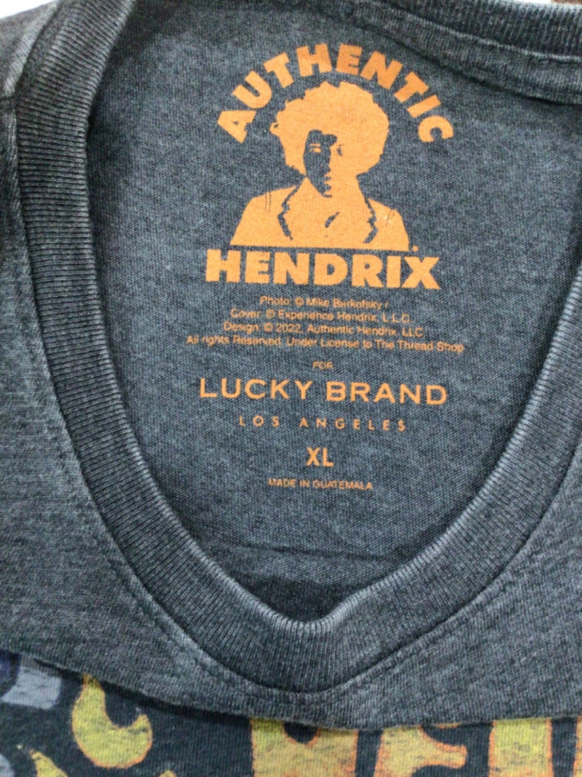 Lucky Brand Jimi Hendrix Are You Experienced T-Shirt Gray Men’s XL NWT gallery