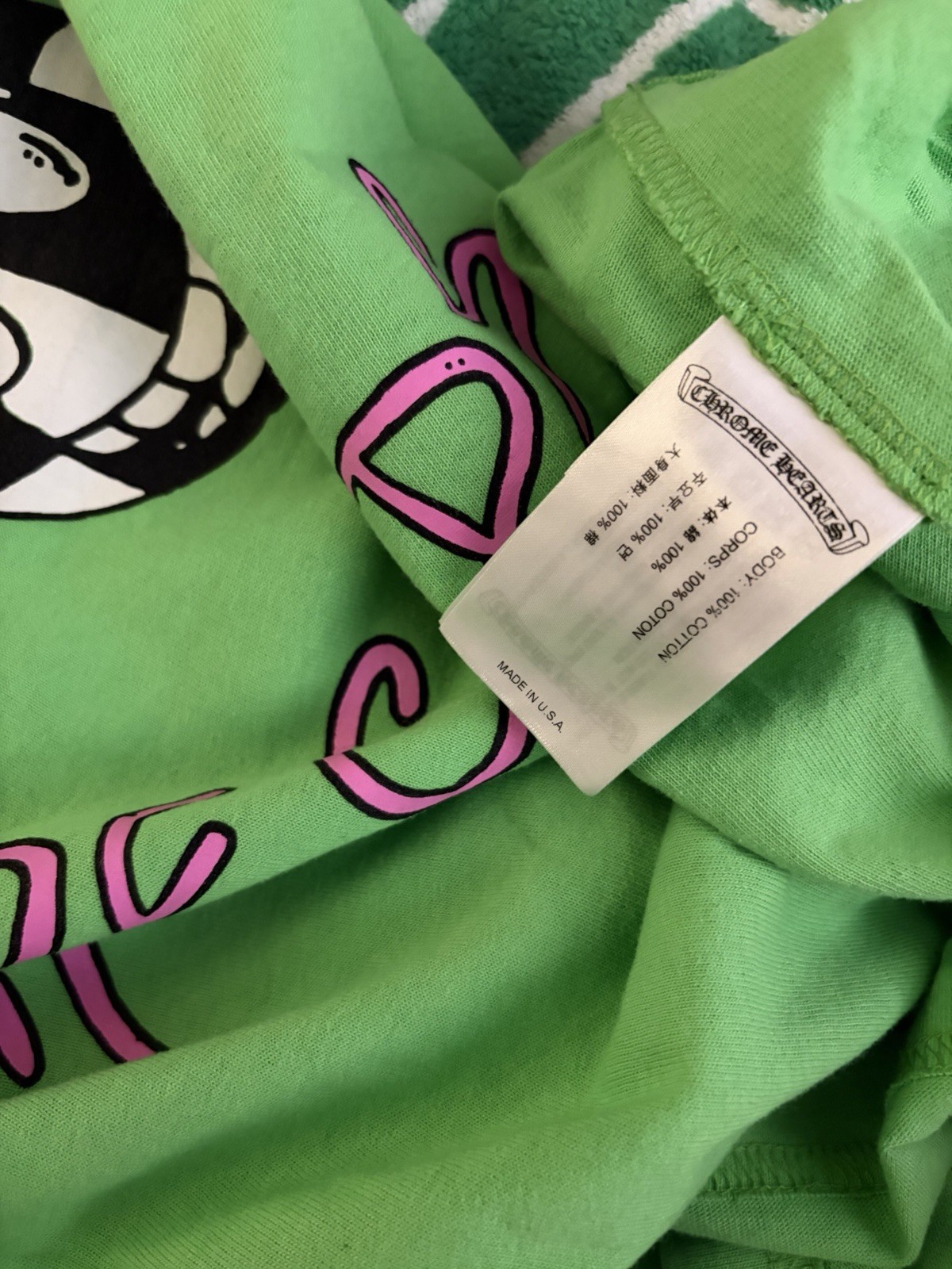 Chrome Hearts Matty Boy Sex Records Green Short Sleeve T-Shirt Large gallery