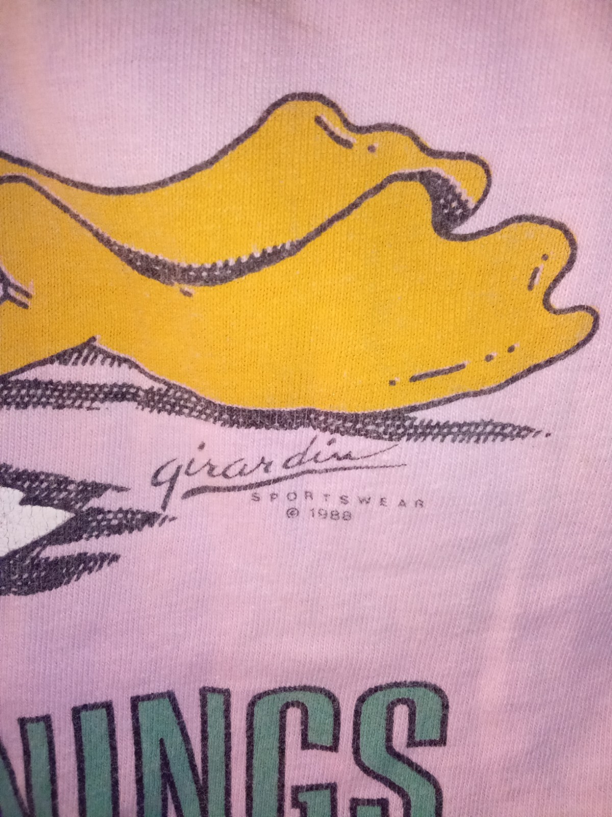 1988 New Orleans Pink New T Shirt Duck I Don't Do Mornings Silk Screen 24 X 36L gallery