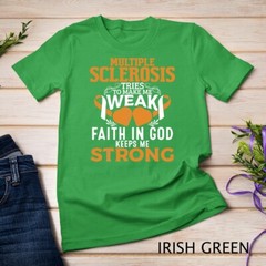 Multiple Sclerosis Awareness Orange Ribbon Women Kid Unisex T-shirt