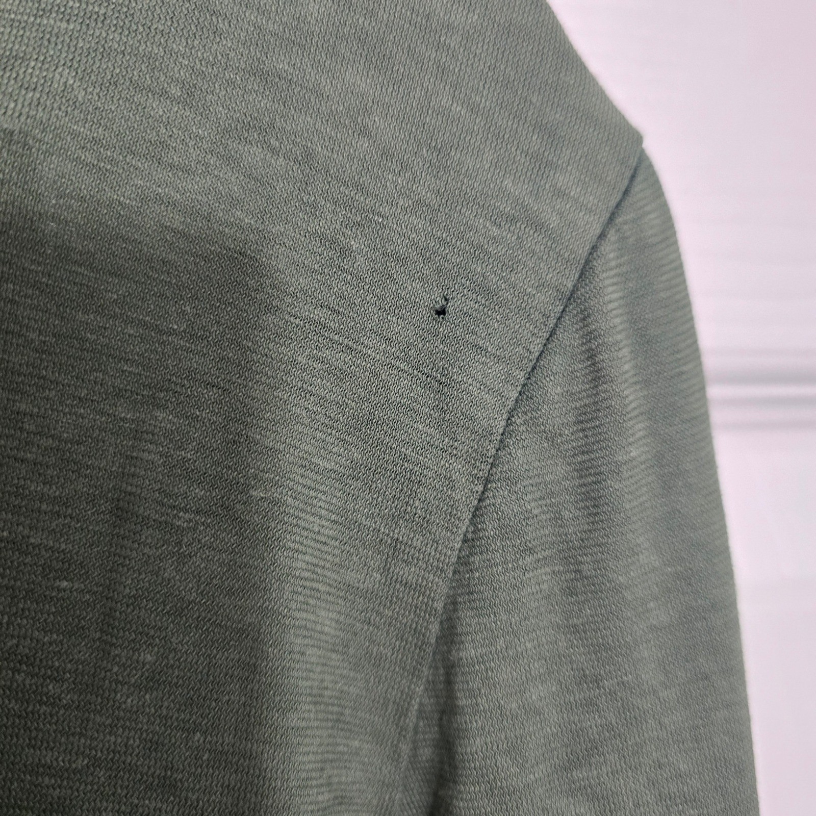 Taylor Stitch Mens Heavy Bag Long Sleeve Pocket Tee Olive Green Size 40 M gallery