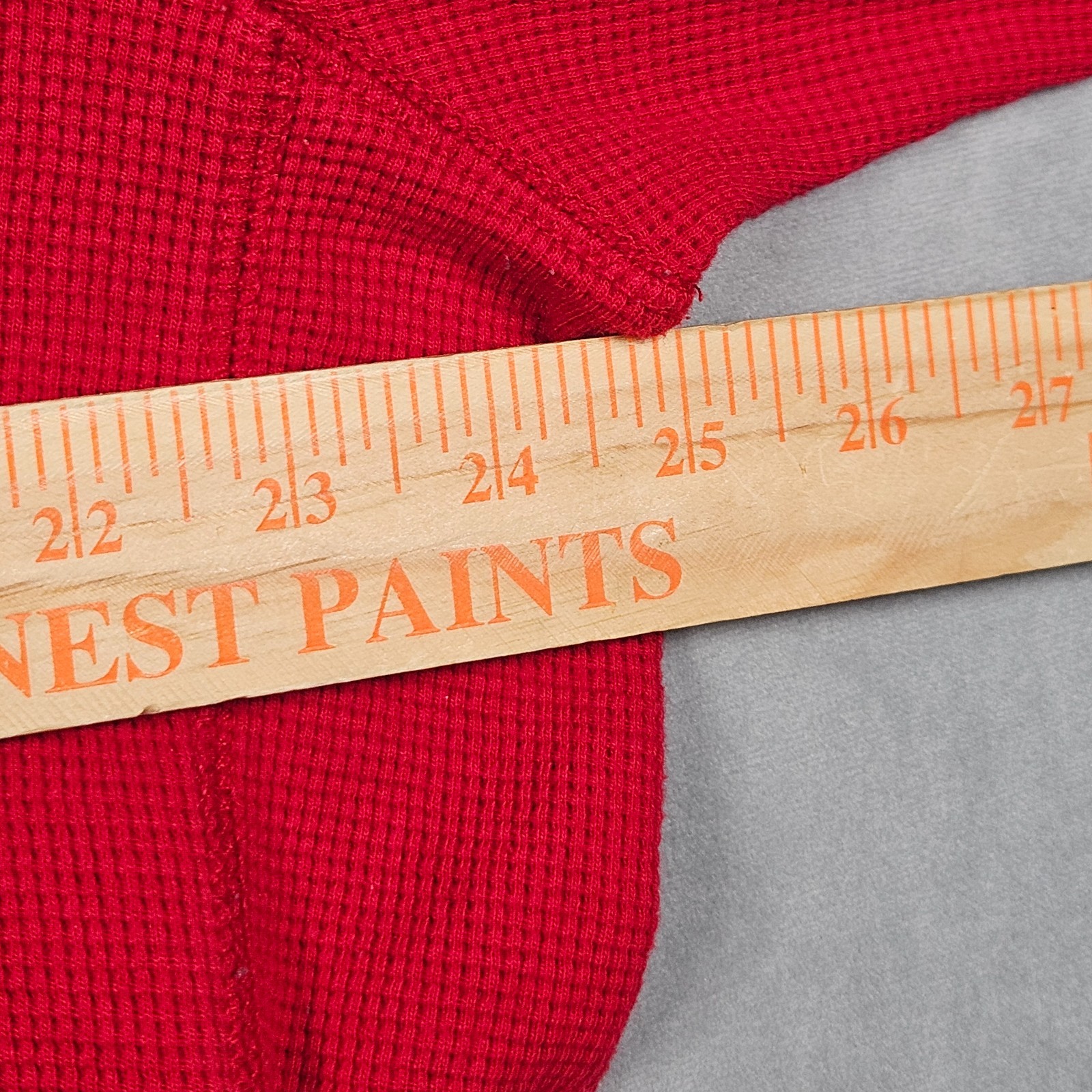 Eddie Bauer Shirt Mens Red Tall XL Waffle Knit Thermal Black Lab Graphic Crew gallery