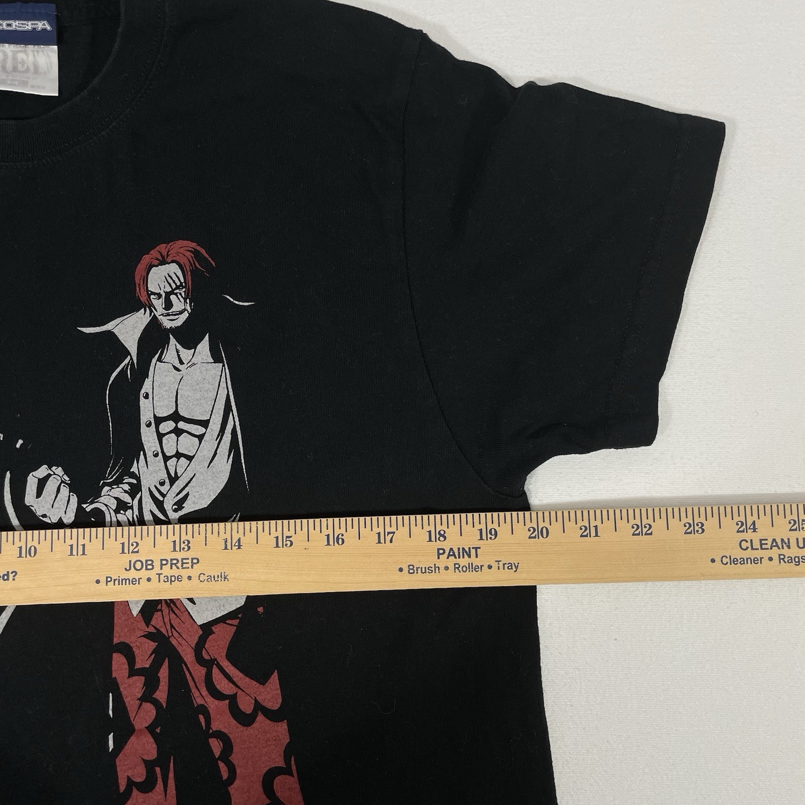 Cospa One Piece Shanks Red Hair T-Shirt Mens S/M Black (REVIEW MEASUREMENTS) gallery