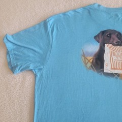 Magellan Whataburger Collab 2XL Black Lab Blue T-Shirt Outdoor USA Good Dog !