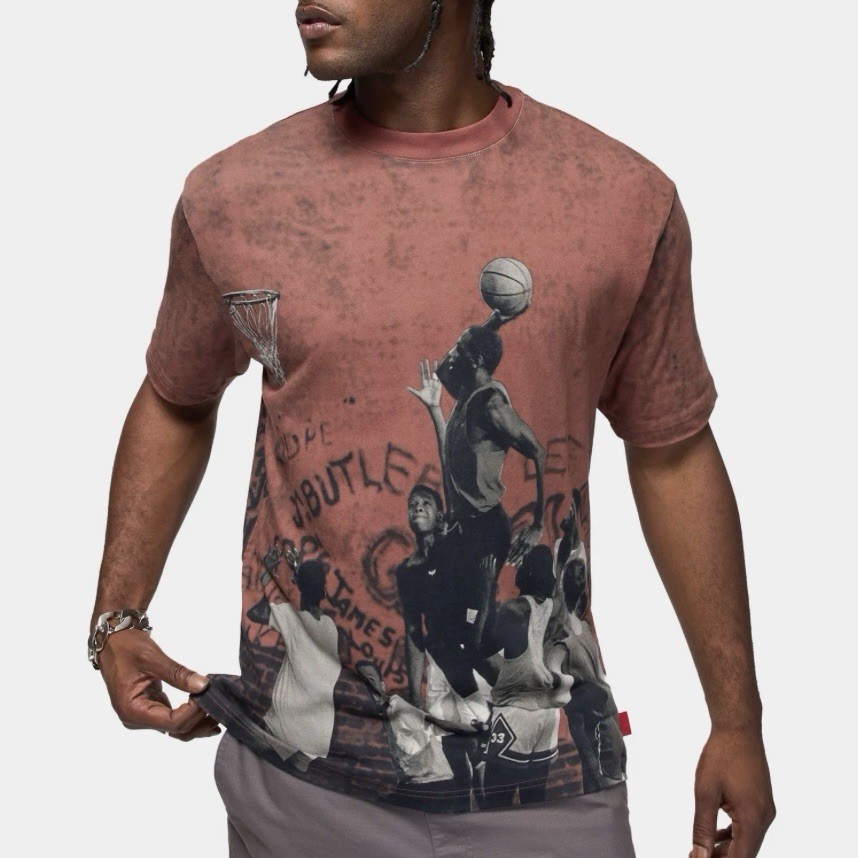 Air Jordan T Shirt Size XL Mens Red Black Graphic Crew 85 Short Sleeve gallery