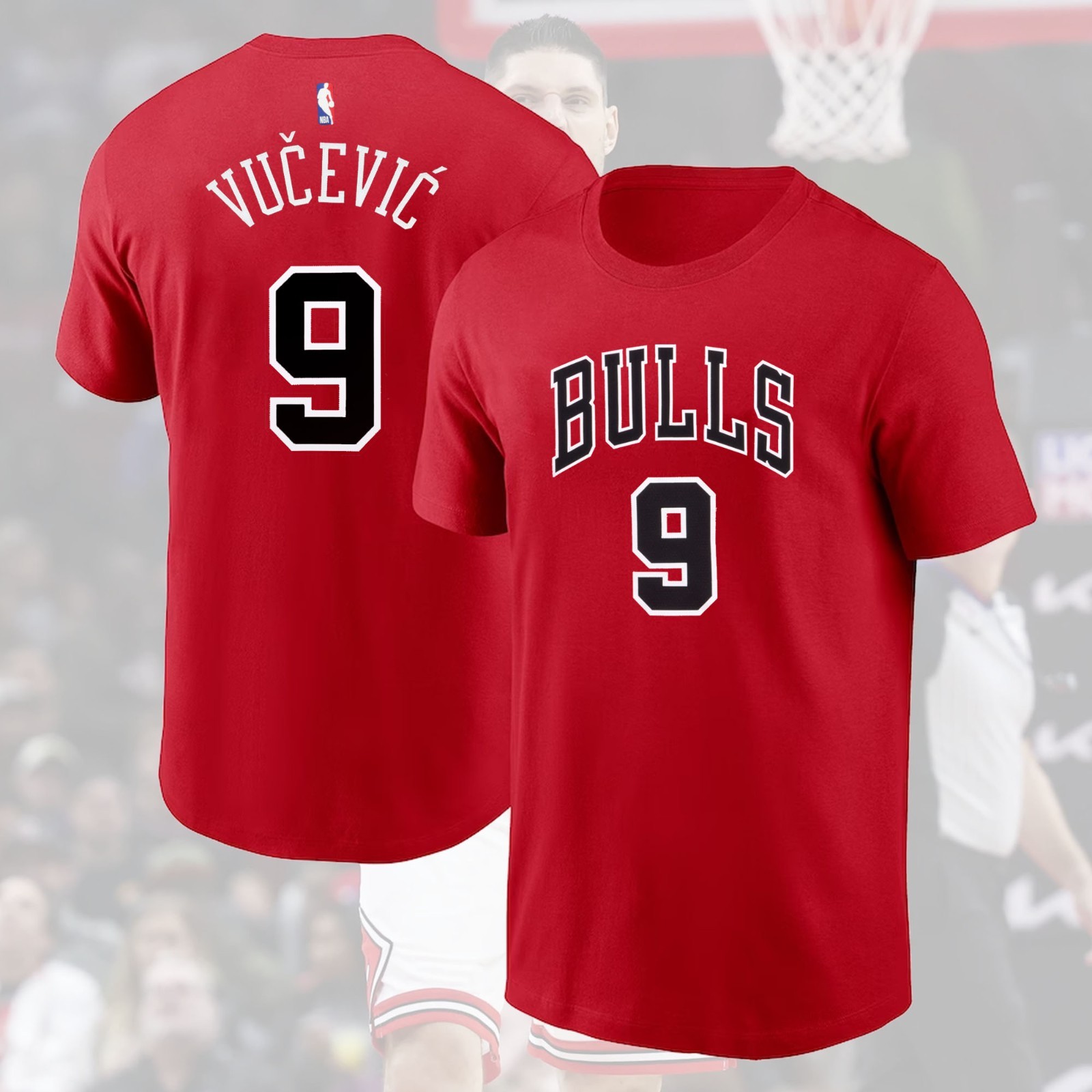 HOT HOT! Nikola Vučević #9 Chicago Bulls 2025 Name & Number Gift For Fans gallery
