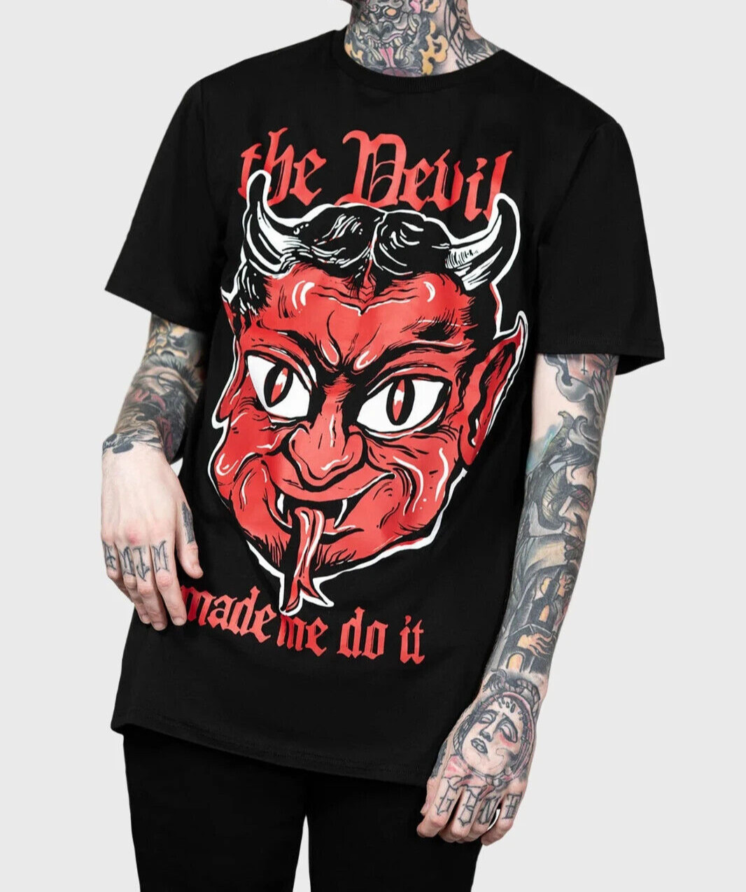 Killstar Devil Night T-Shirt Goth Grunge Alternative Punk Unisex Rock KSRA008341