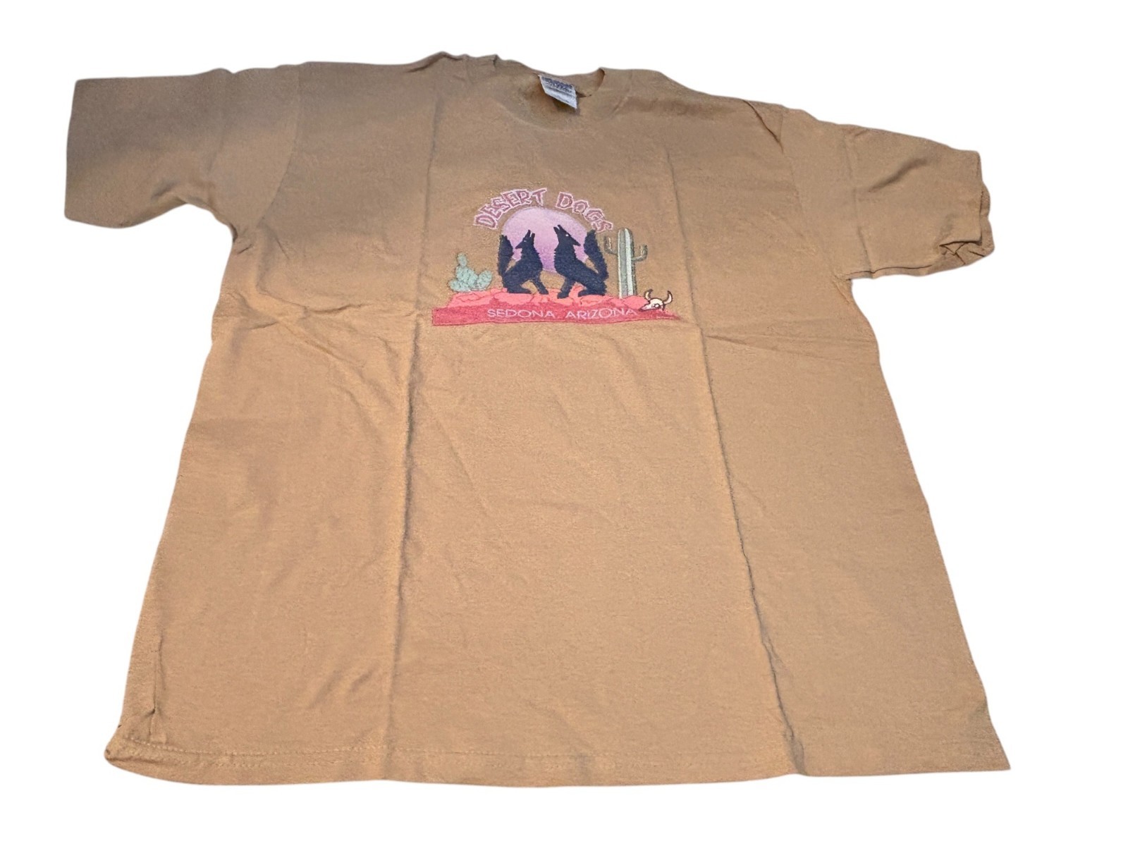 Desert Dogs Sedona Arizona Tan Graphic T-Shirt Gildan Ultra Cotton XL new gallery