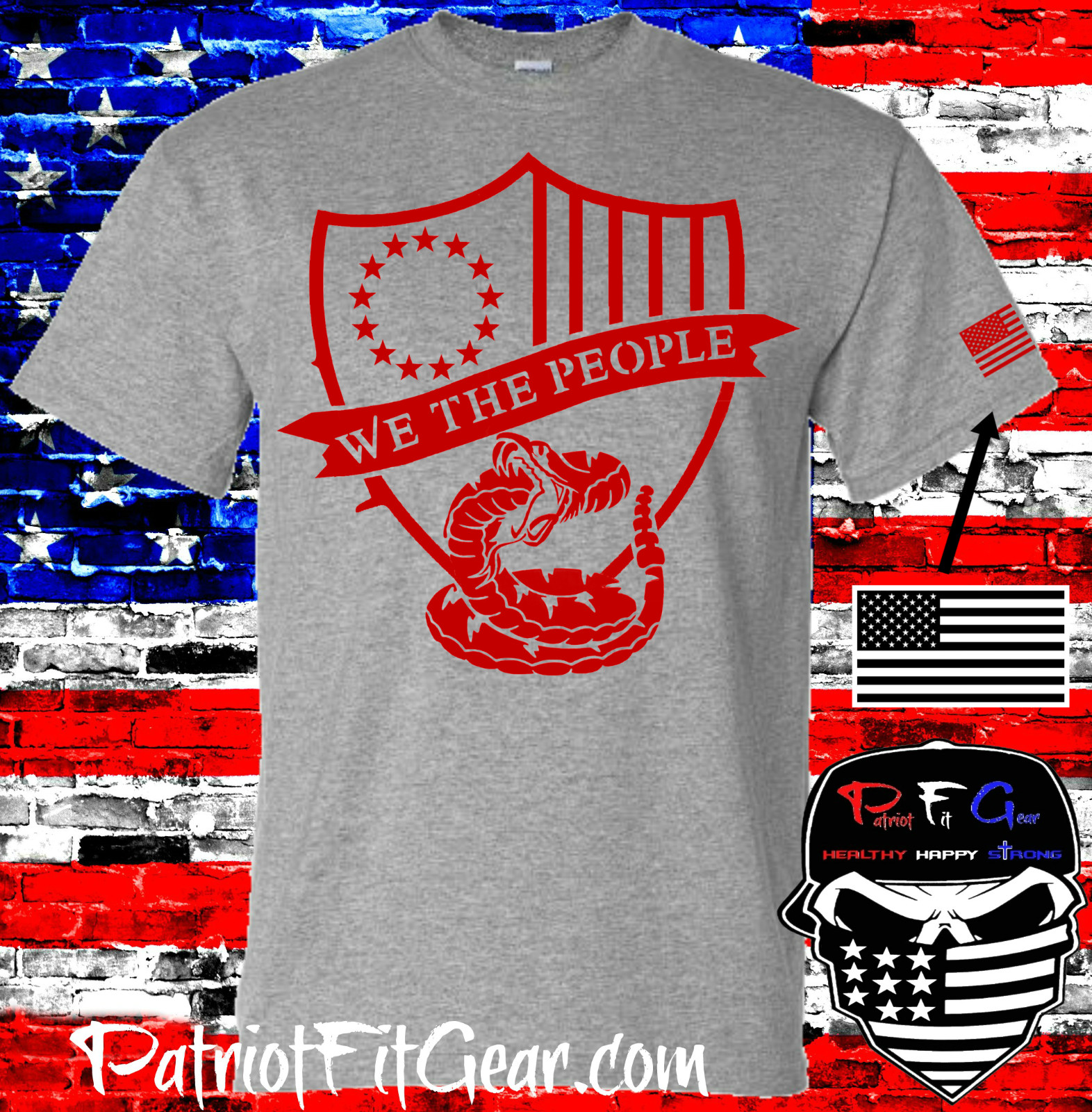 t-shirt, We The People, Don't Tread On Me, Faith Family Freedom, Snake, Custom gallery