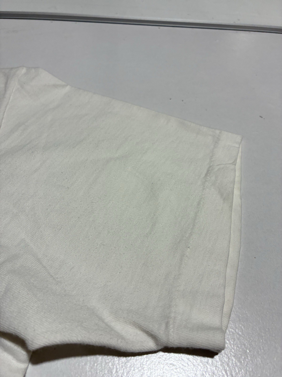 Vintage 1960s White Blank T Shirt JCPenney Single Stitch Medium Tall gallery