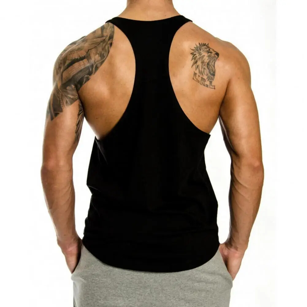 Gym singlets fitness- Men's Tank Top for Workout - Stringer No Pain No Gain gallery