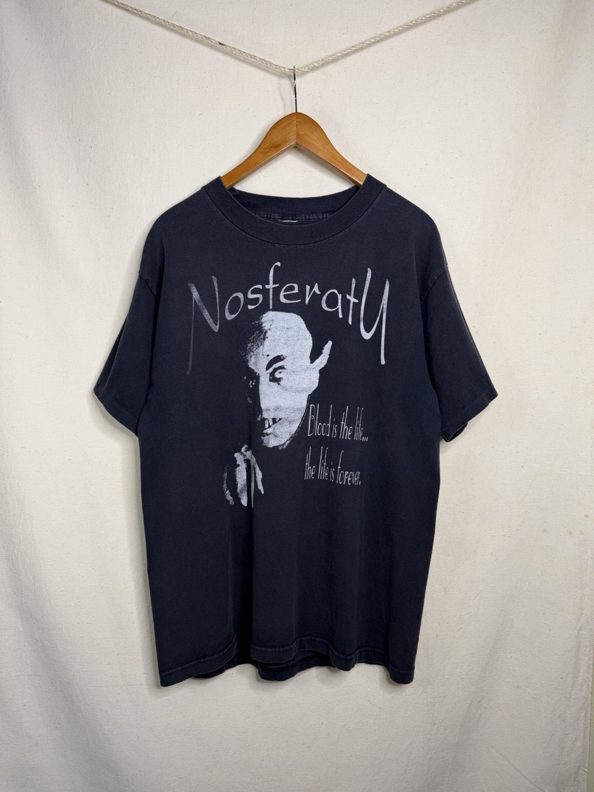 VERY RARE 1995 Nosferatu Blood is the Life Horror Movie T-Shirt – size Large