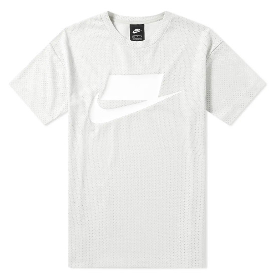 Nike Sportswear NSW Men's Mesh Tee Light Bone White 928627-072 gallery