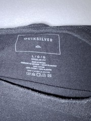 Quicksilver Collection 90’ Fit T-shirt Men M Black Graphic 100% Cotton.