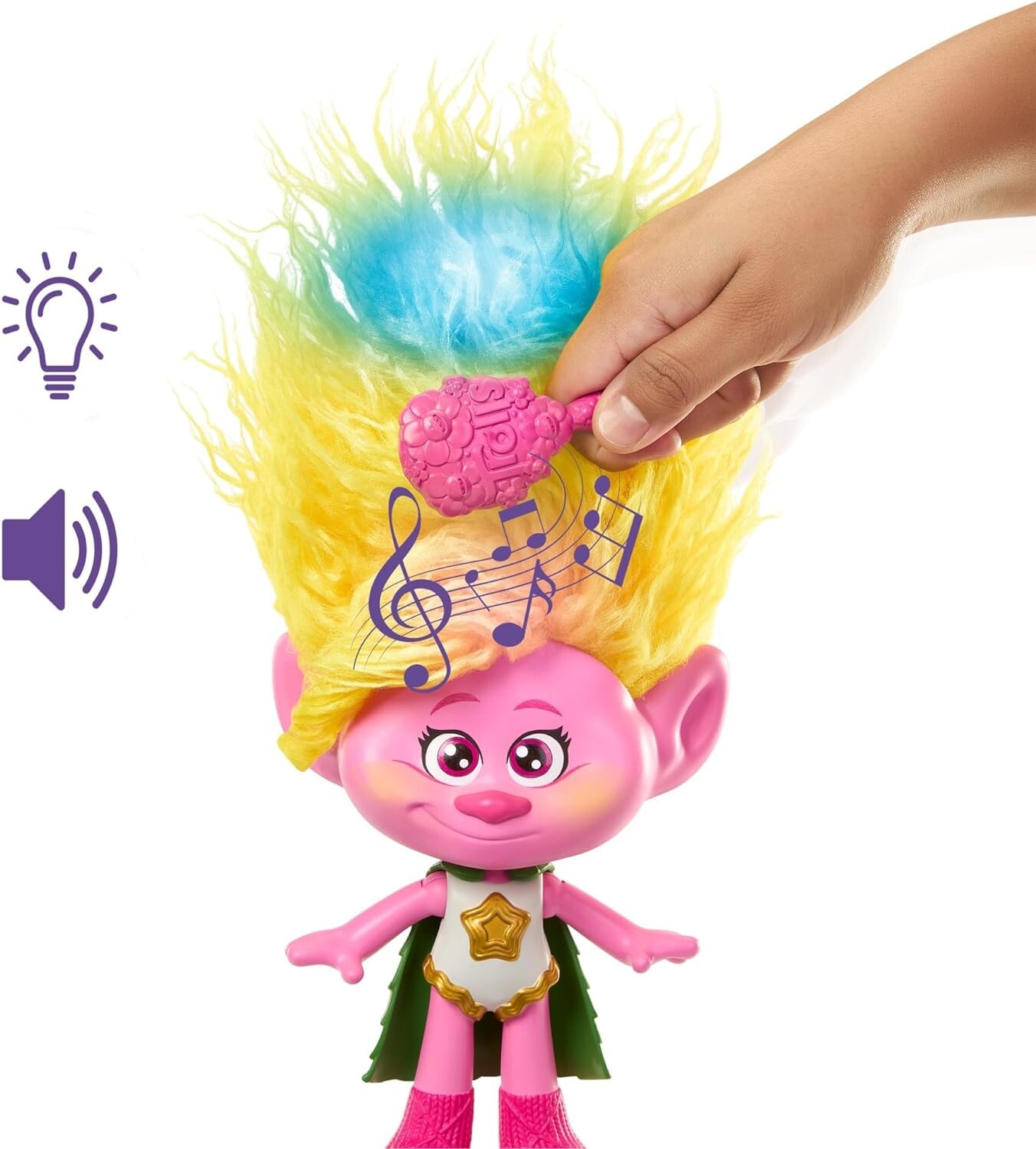 Mattel DreamWorks Trolls Band Together, Rainbow HairTunes Viva Doll with Lights gallery