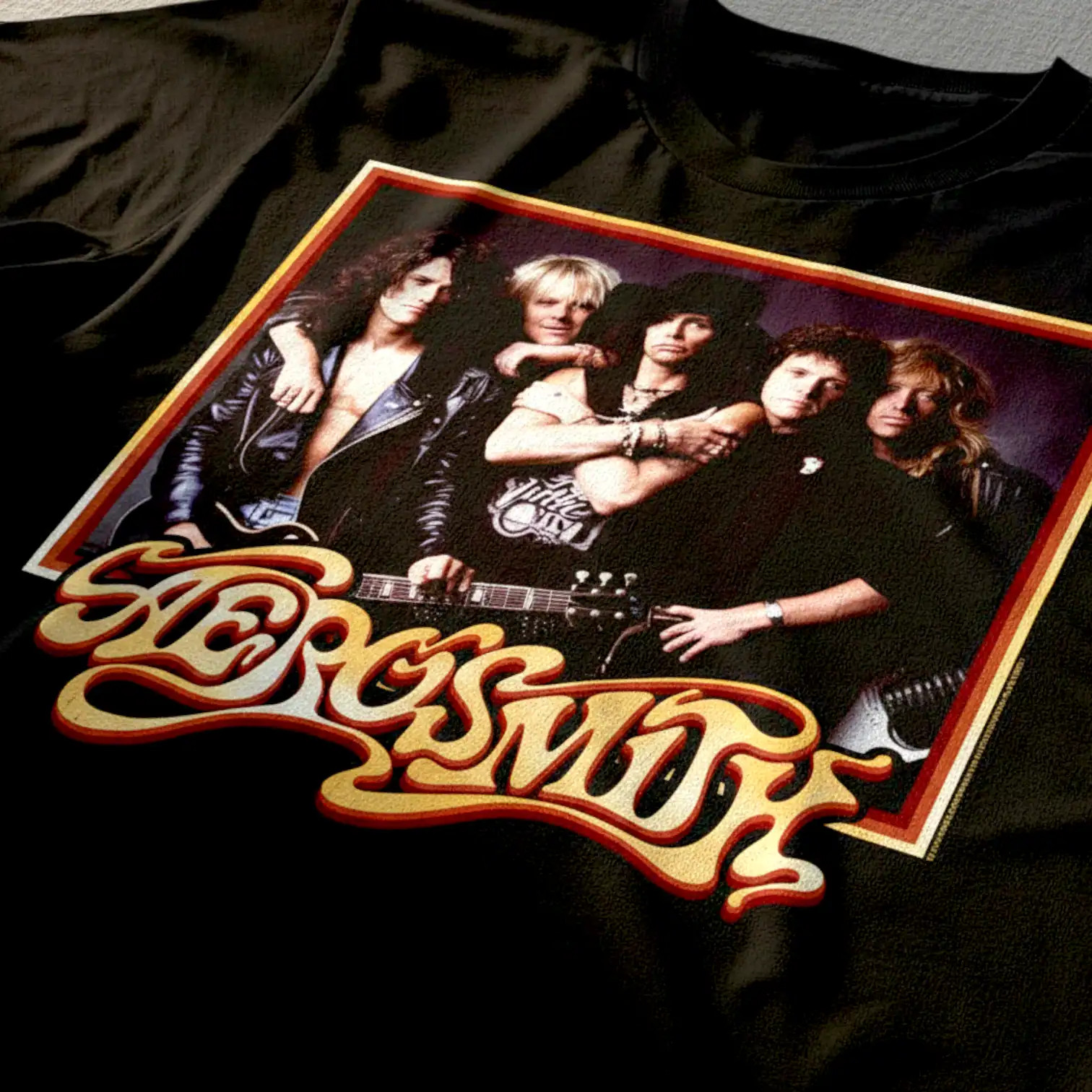 Aerosmith Framed Portrait Men's T Shirt gallery