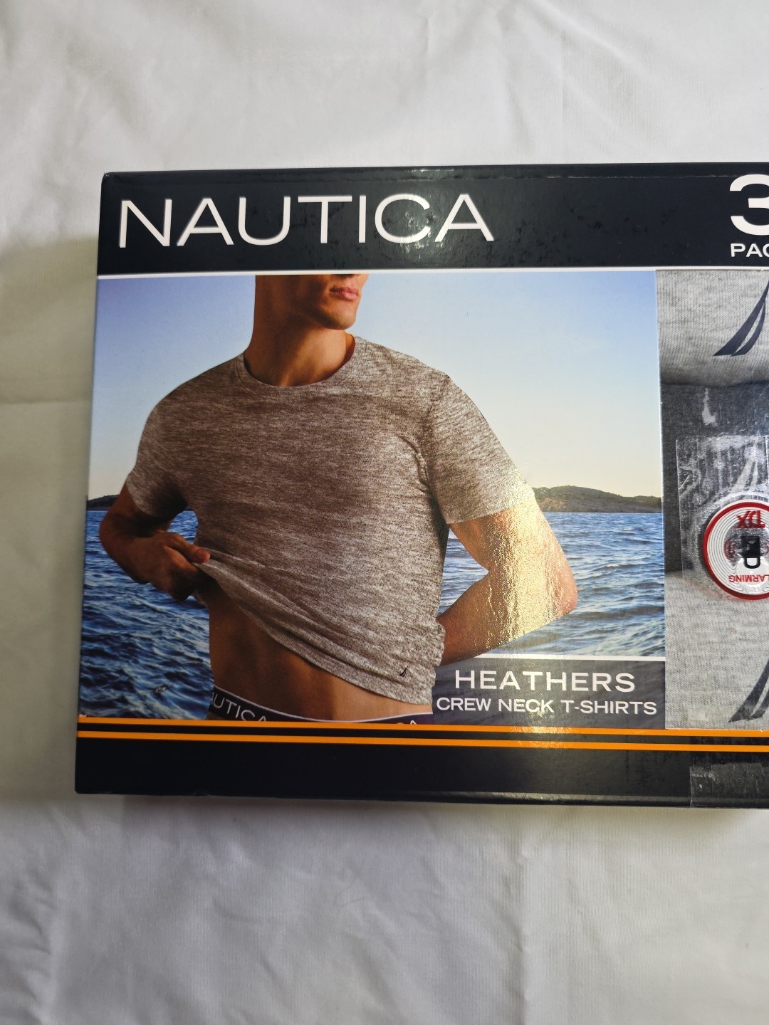 NAUTICA 3 Pack Shirts Men's Medium Cotton Crew Neck Classic Fit Soft gallery