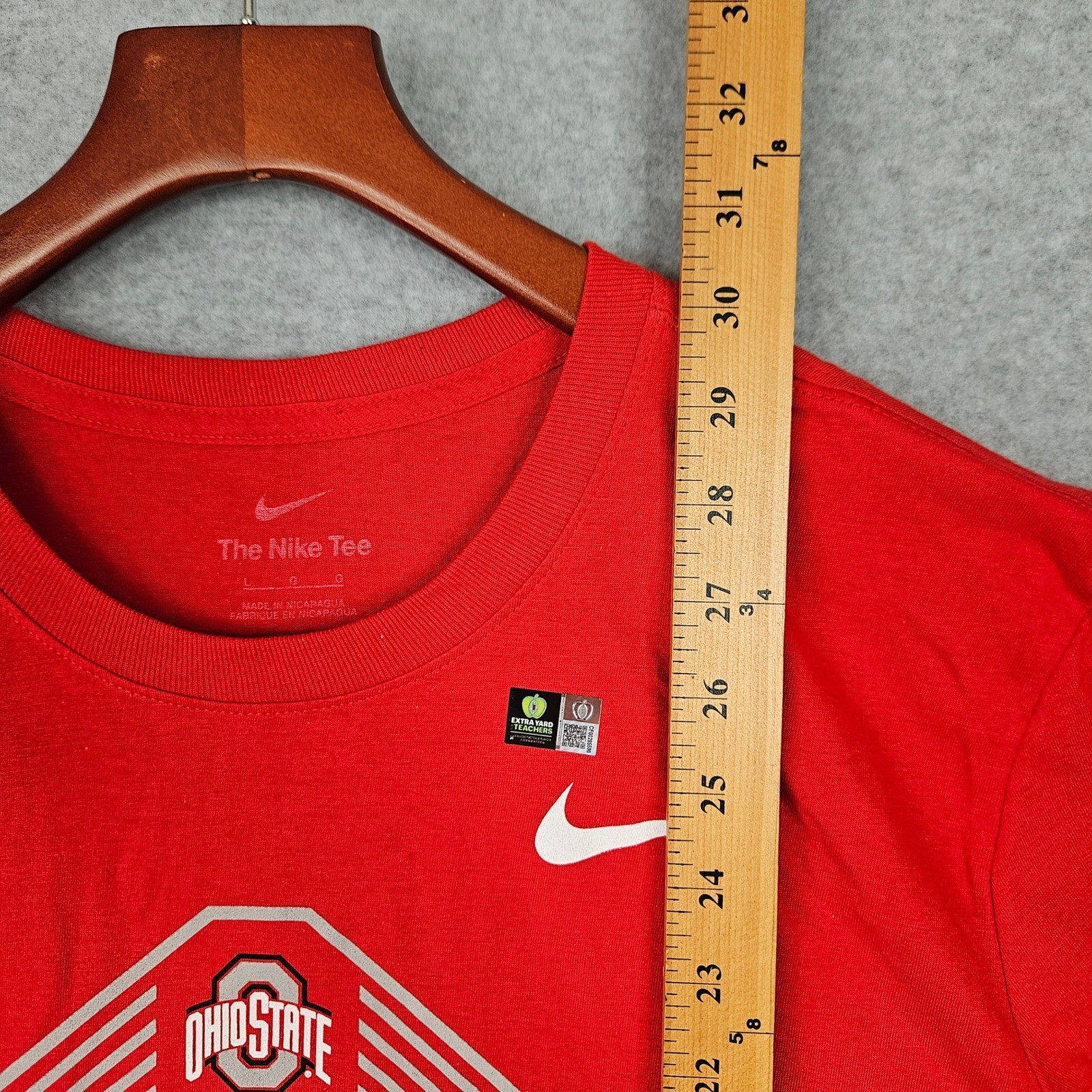 Nike Ohio State Buckeyes National Champions 2024 Red Graphic T-Shirt Mens Large gallery
