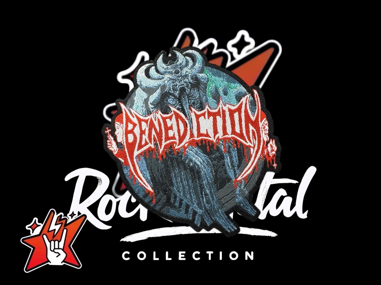 Benediction Official Exclusiv Woven Patch Asphyx Cancer Bolthrower Carcass Death gallery